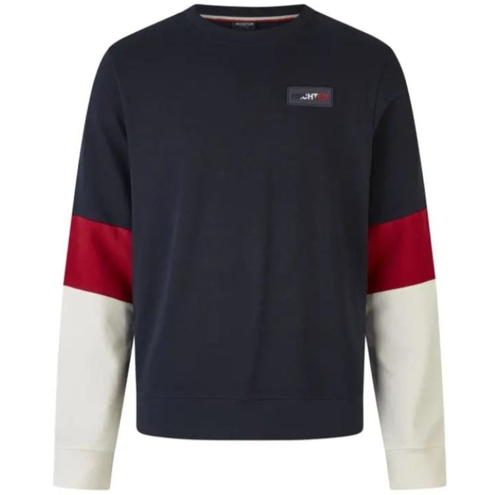 HECHTER PARIS ROUND NECK NAVY SWEATSHIRT